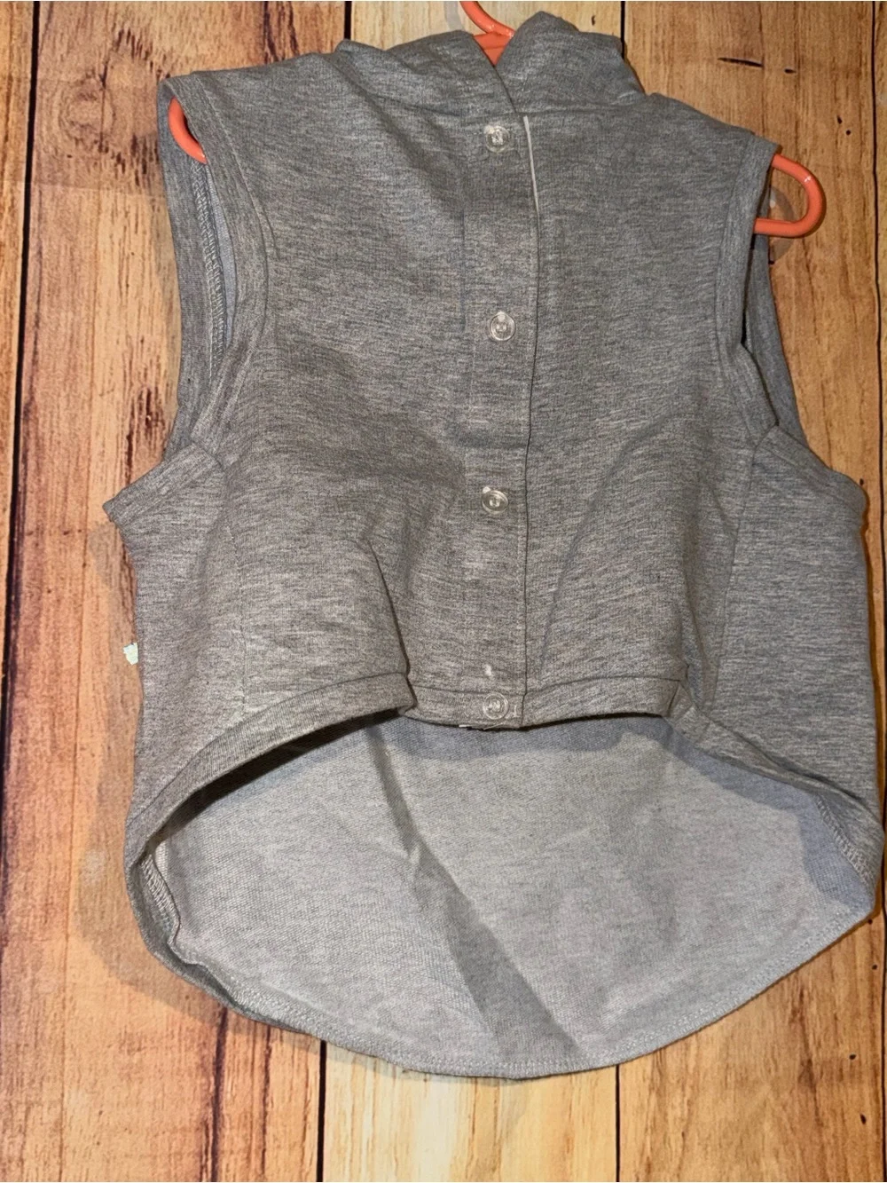 Dog Pet Boston Bruins Gray Hooded Sleeveless Hoodie Size Large NWT